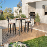 Williston Forge 3 Pieces Bar Table And Chair Set