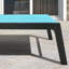 Chaise longue d'extérieur en métal avec table-89153794