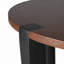 Table d'appoint en bois d'acacia massif avec plateau circulaire et base minimaliste, parfaite pour un décor moderne et rustique