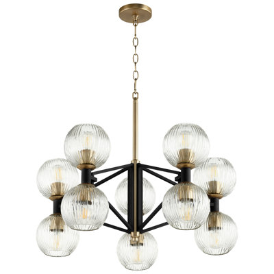 Helios 10 - Light Unique / Statement Modern Linear Chandelier