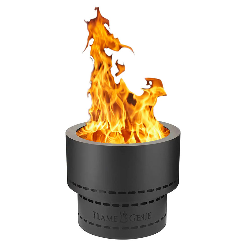 Round Steel Wood Burning Smokeless Fire Pit