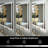 Modern LED Lighted Bathroom Vanity Mirror — Front & Backlit, Dimmable 3-Color Temperature, Anti-Fog Frameless Tempered Glass, Wall-Mounted Vertical/Horizontal, Plug-in or Hardwired-1091435668