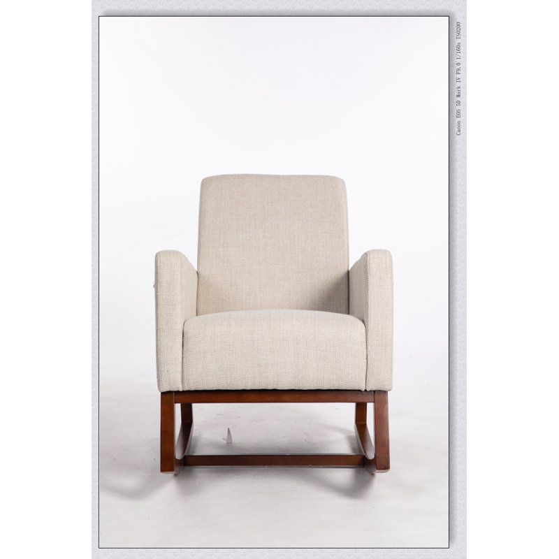 Chaise d'appoint rembourrée Mid-Century, Blanc