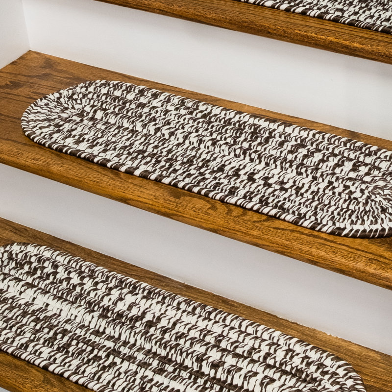 Tapis d'escalier Akhil, Brun