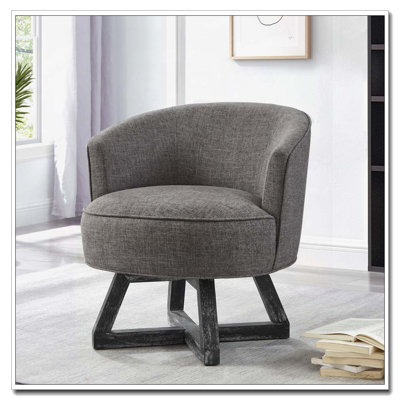 Chaise pivotante avec base en forme de croix