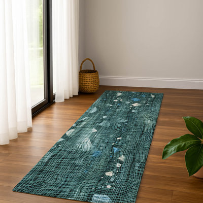 Premium Machine Washable Mayfield AMF2092 Abstract Rug