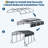 10x15 Ft Heavy Duty Metal Carport, All-Weather Outdoor Shelter for Car, Boat & Truck with Reinforced Frame, Ground Anchors & Windproof Design