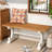 Olla 44.9'' W Farmhouse Wood Entryway Bench with Trestle Base