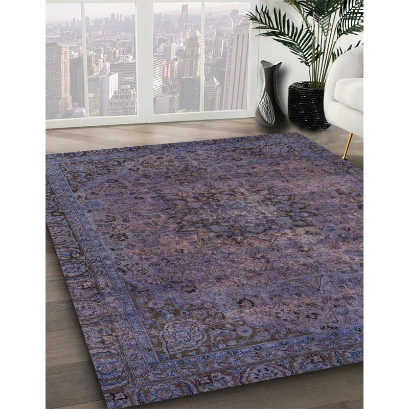 Abstract Indoor Rug, Round 7'