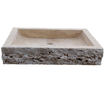 TashMart 17.5'' Stone Rectangular Bathroom Sink