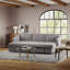 3 Seater Linen Sofa Bed