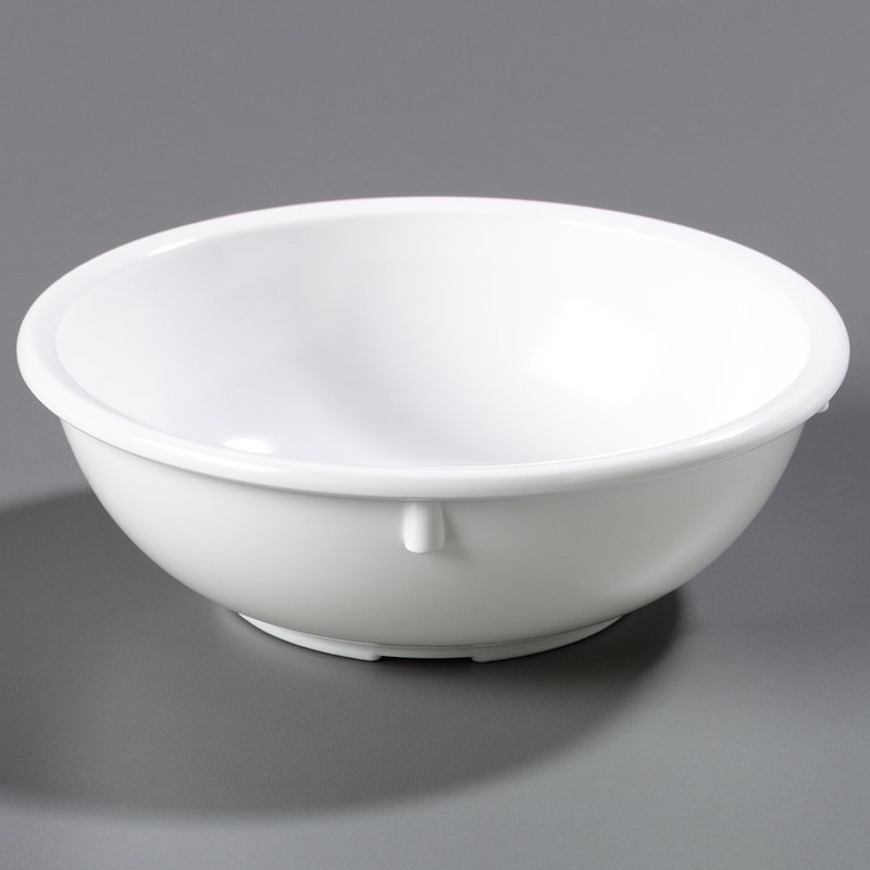 Bol nappie en mélamine 13,7 oz. Kingline™, Blanc