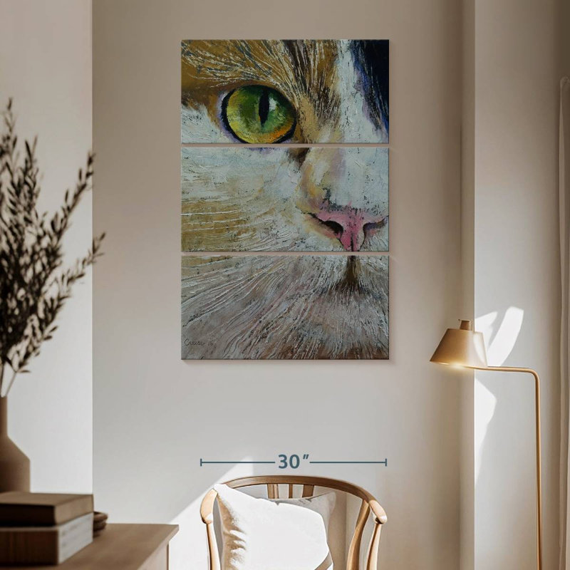 Brampt Calico Cat, 65" H x 42" W