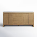 Raye 72'' Double Bathroom Vanity with Quartz Top