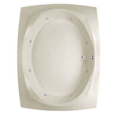 Largo 82'' x 64'' Gel Coat Bathtub