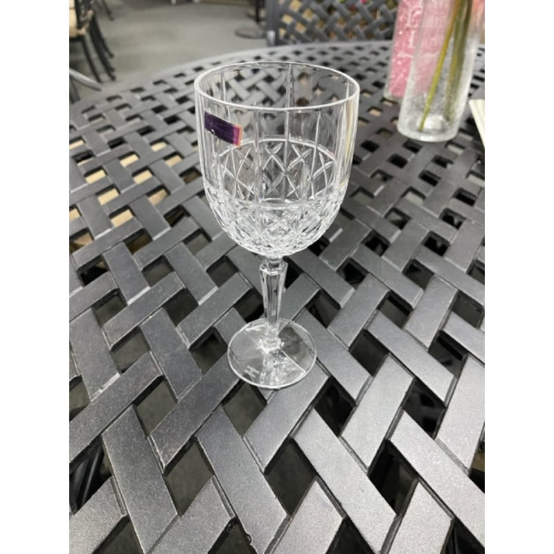 Nola Oval Metal Outdoor Dining Table With Umbrella Hole , in. W 42'' in. D, 84" L x 42" W