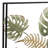 Metal Tall Cut-Out Leaf Green Wall Decor with Intricate Laser Cut Designs