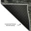 Tapis gris Cerrito AMF555 lavable à la machine de qualité supérieure-104020367