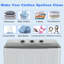 30Lbs High Efficiency Portable Washer & Spinning Dryer Combo 19Lbs Washer/11Lbs Spinner With Drain Pump-121100017