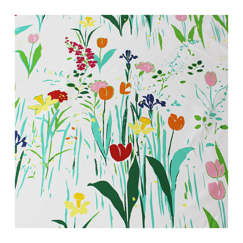Belle Jardin Guermantes 100% Cotton Fabric, White