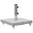 66.1lb Square Umbrella Base with Wheels, Stainless Steel Pipe, 17.7"x17.7" Gray Granite-975641843