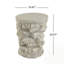 Table d'appoint ronde en simili pierre empilable MGO, table de bout pré-assemblée non-KD, capacité de poids de 80 lb, tabouret en pierre rustique d'intérieur et d'extérieur pour salon de patio-1081997579