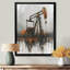 Gris, orange, hiver, champs de pétrole, pompage, gaz II-1982772770-1982772768