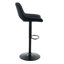 Ensemble de 2 tabourets de bar réglables Modern Modern, matériau en polyuréthane noir, avec repose-pieds, peut supporter jusqu'à 250 lb, convient aux bars à la maison et aux îlots de cuisine.-343784718
