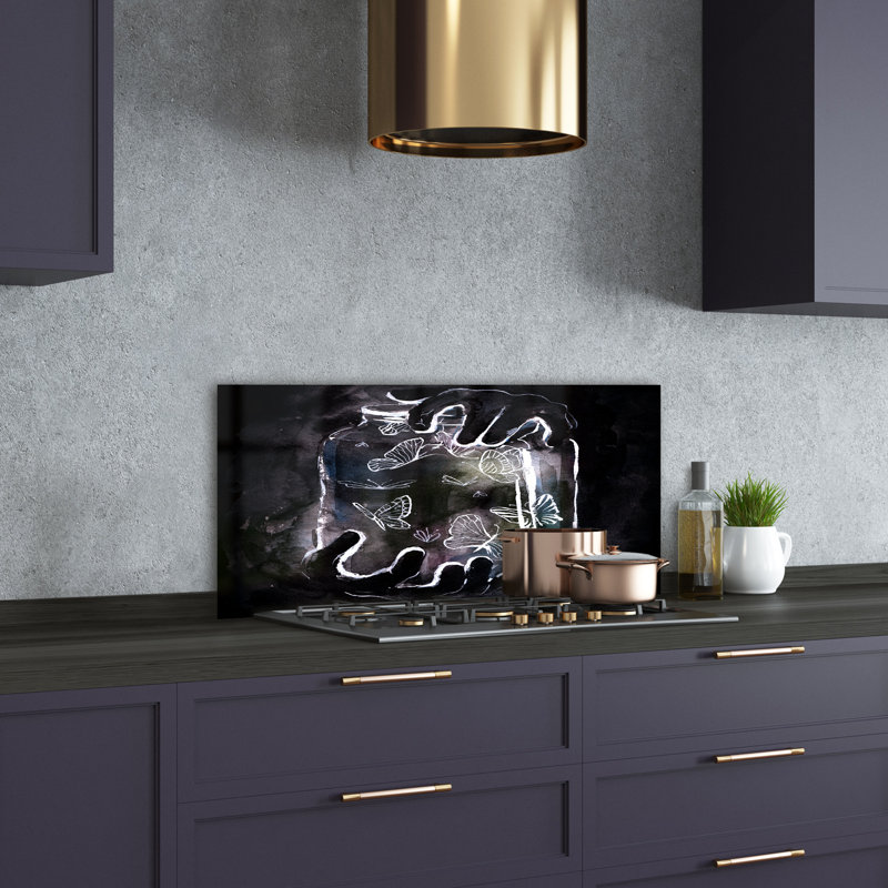Corah 50cm W x 100cm L Glass Peel and Stick Panel