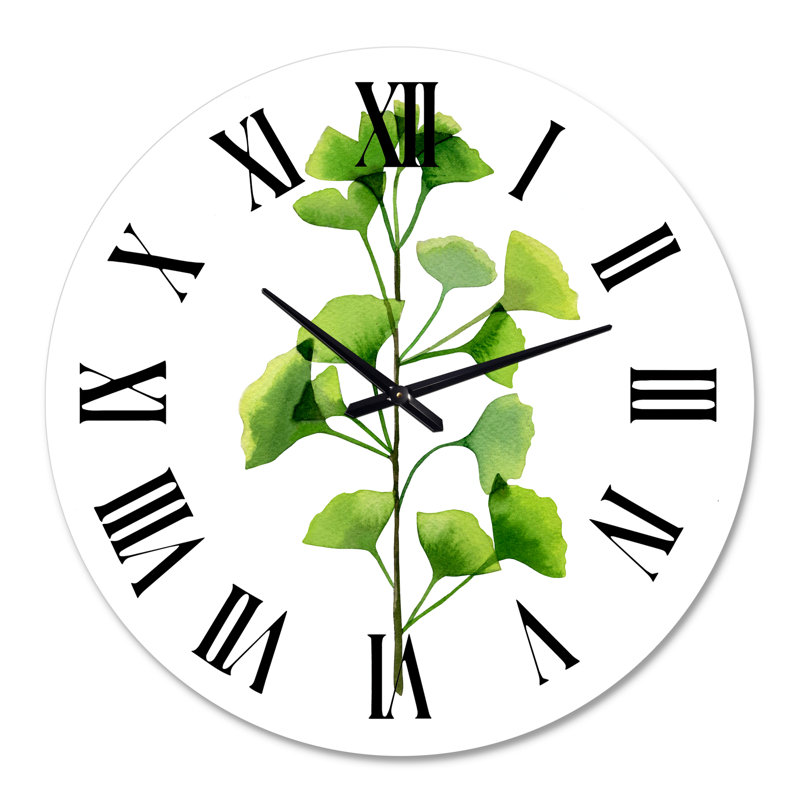 Green Field Plant Foliage - Horloge murale, Surdimensionné