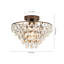 Teardrop Crystal Semi Flush Mount 