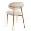 Linen Blend Upholstered Upholstered Back Side Chair in Beige-129515926-129515929
