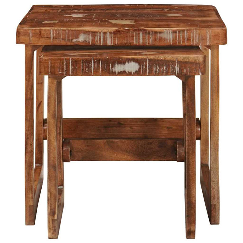 Solid Wood, Distressed Brown