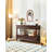 55.12" Dark brown Rectangular Solid Wood Console Table