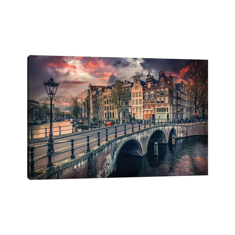Amsterdam by Adrian Popan - Wrapped Canvas Print, 101.6 cm H x 66.04 cm W x 1.91 cm D