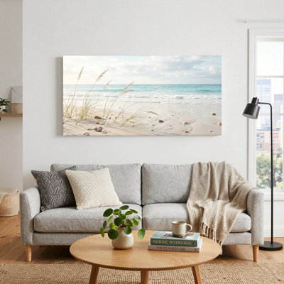 «Beach Scene», reproduction d'art sur toile, ensemble de 1