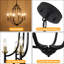 Lustre de style bougie classique / traditionnel à 6 lumières pour le salon, la cuisine, le vestibule, le vestibule et le vestibule