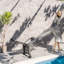 Méridiennes de patio réglables, chaise de piscine moderne mobile HDPE