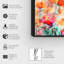 Fleurs abstraites colorées - reproduction d'art sur toile-51279055-51279049