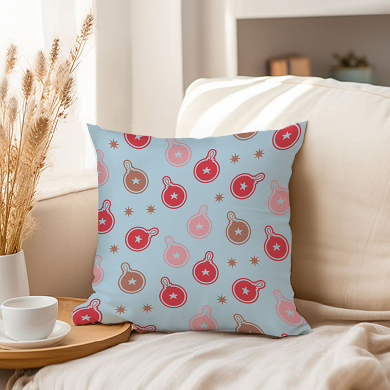 Holiday Christmas Presents Pattern III Modern, 16"H x 16"W