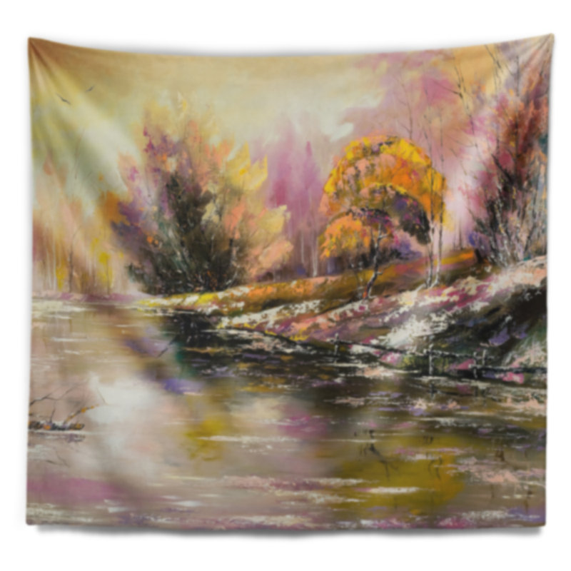 Paysage rivers farwell à la tapisserie d'automne, H 32 po x l 39 po