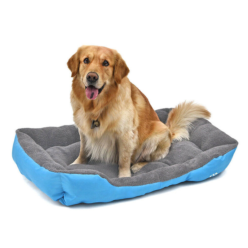 Lit orthopédique pour animaux Goncalves, Bleu, H 1 po x l 17,7 po x P 13,8 po