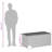 Water Resistant Acacia Poly Rattan Deck Box with Wheels-97884517