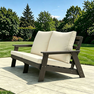Causeuse avec coussin pour le patio