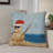 Coastal Christmas Reversible Throw Pillow-762388416