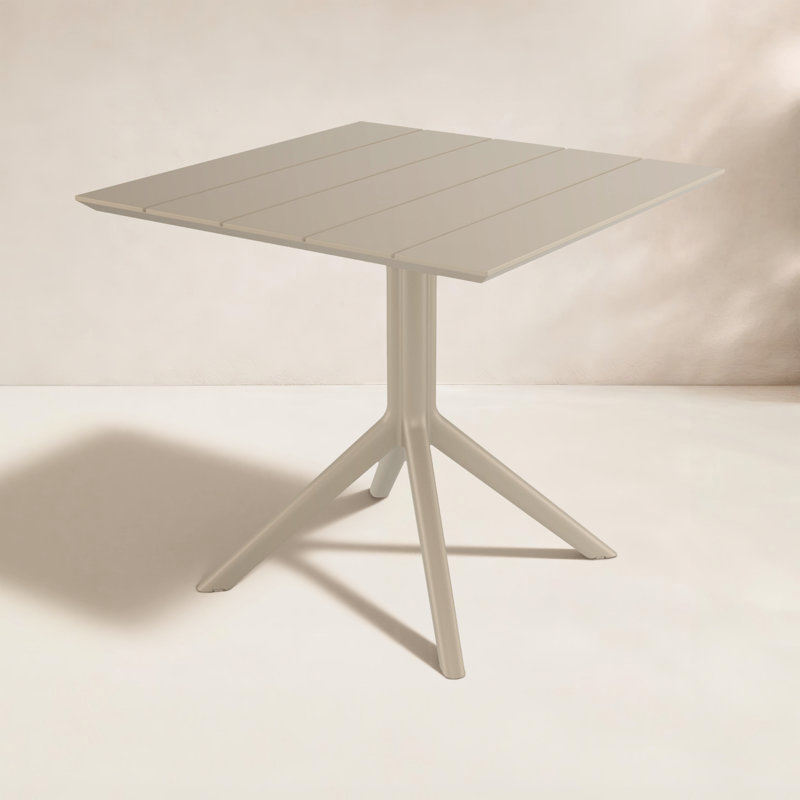 Paris Square Dining Table, Taupe, 29" H x 31.5" W x 31.5" D