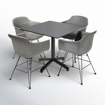 Dusti Square 4 - Person 32" Long Dining Set