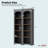 Farmhouse Two-Tone Storage Cabinet with Adjustable Shelves-1202102049