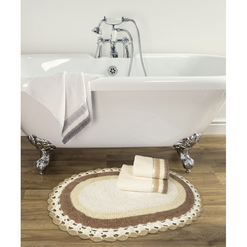 Samuelson Crochet Bath Mat, Stone