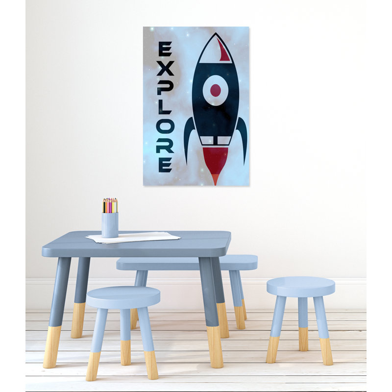 Explorer l’espace, H 36 po x l 24 po x P 1,5 po, Toile